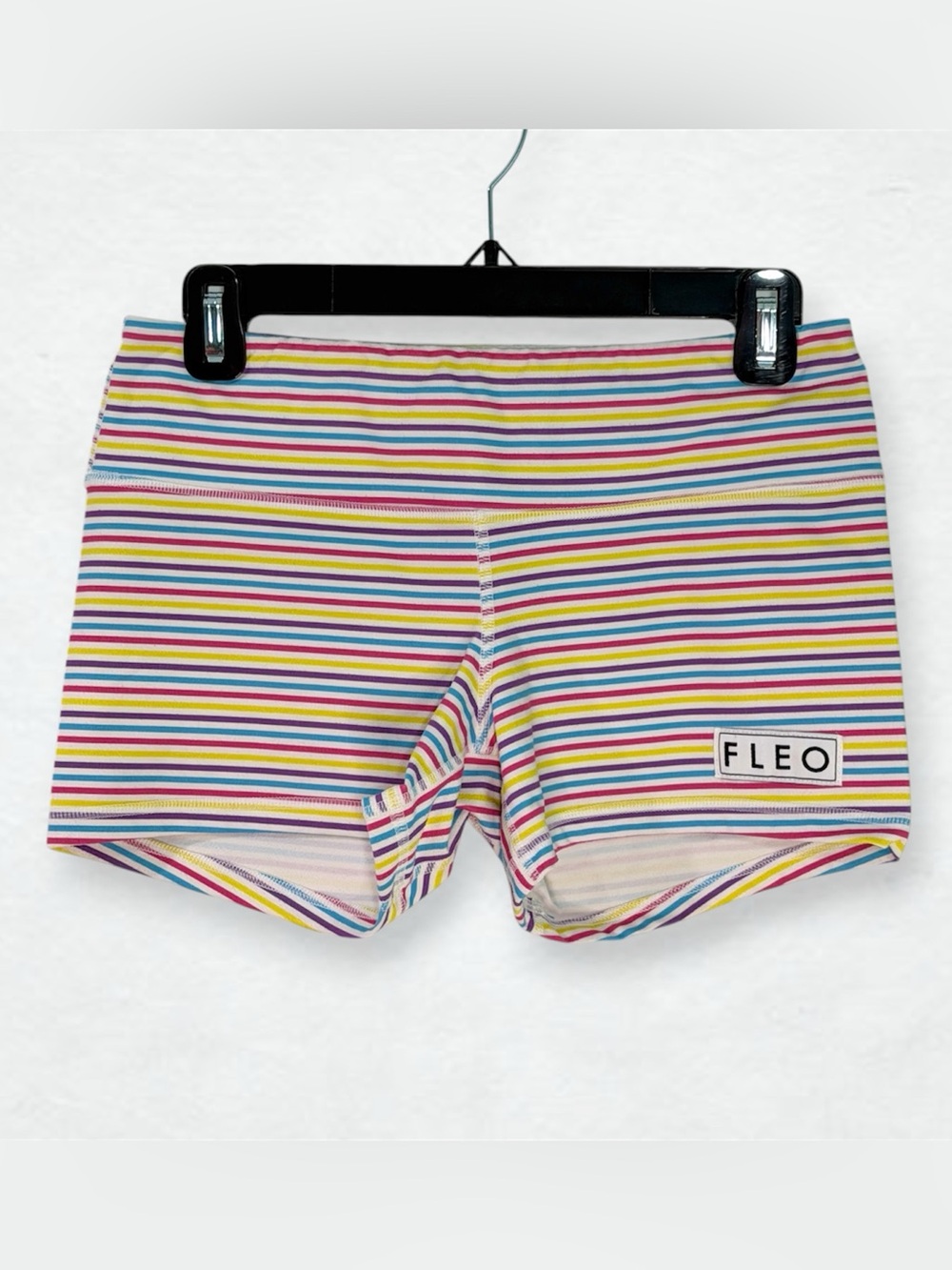 Women’s Fleo 3.25” Multicolored Stripe Shorts Size Medium